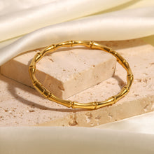 Load image into Gallery viewer, 18K Gold Fashion Simple Bamboo Closed Design Versatile Bracelet